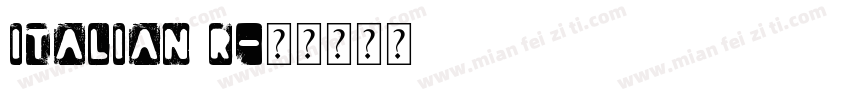 Italian R字体转换